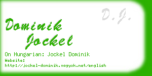 dominik jockel business card